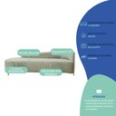 Ver imagem 7 de Divã Recamier Orgânico França 180cm Lado Esq Pés Madeira Bouclé Verde Oliv