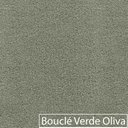 Ver mais imagens de Divã Recamier Orgânico França 180cm Lado Esq Pés Madeira Bouclé Verde Oliv