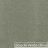 Divã Recamier Orgânico França 180cm Lado Esq Pés Madeira Bouclé Verde Oliv - 8