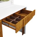 Ver imagem 4 de Penteadeira Camarim 90cm com Espelho Lilian Branco/naturalle B02 - Mpozenato