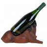 Porta Vinho Modelo Cavalo De Resina Cor Marrom - 2