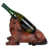 Porta Vinho Modelo Cavalo De Resina Cor Marrom - 1