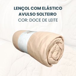 Lençol Avulso Solteiro de Malha Vivaldi Premium Sul Brasil:doce de Leite - 2