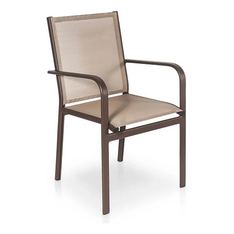 Cadeira Poltrona em Tela Sling Aluminio Piscina Área Externa