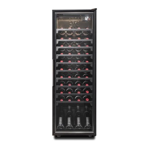 Adega Vertical Ártico AD200 44 Garrafas Porta Vidro Duplo Preto 220V