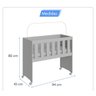 Mini Berço Moisés Trocador com Colchão Multifuncional 5x1 Branco - 12