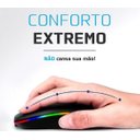 Ver imagem 1 de Mouse sem Fio Recarregável Wireles Optico Led Rgb Ergonômico