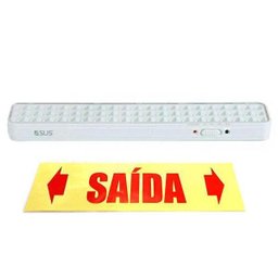 Luminária de Emergência Lâmpada 60 LED Bateria Recarregavel - 2