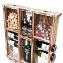 Ver mais imagens de Barzinho de Madeira Porta Rolhas, Tampinhas e Taças- Rústico