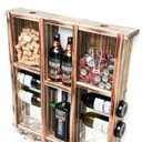 Ver imagem 4 de Barzinho De Madeira Porta Rolhas, Tampinhas E Taças- Rústico