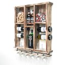 Ver imagem 6 de Barzinho de Madeira Porta Rolhas, Tampinhas e Taças- Rústico