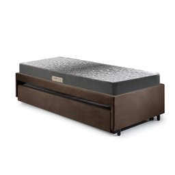 Bicama Box Solteiro 88x188 Suede com Dois Colchões de Espuma Dual Firm Ecoflex - 10