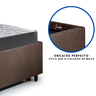 Bicama Box Solteiro 88x188 Suede com Dois Colchões de Espuma Dual Firm Ecoflex - 8