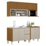 Armário de Cozinha 4 Peças com Pia Inox Cp3 Pierre L06 Nature/off White - Mpozenato - 1