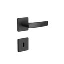 Ver imagem 1 de Fechadura Interna 740 Roseta Quadrada - Preto Fosco 3f