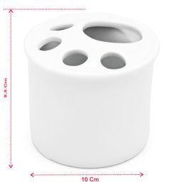 Kit com 2 Porta Escova de Dente Porcelana - 3