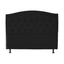 Ver imagem 3 de Kit Cabeceira e Calçadeira com Baú 160 Cm Queen Casal Diana Suede Preto - Fina Mobília