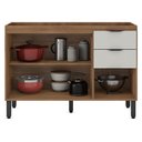 Ver imagem 3 de Balcão para Pia Firenze 120 cm Amêndola Touch Nude Prime Tx - Demóbile