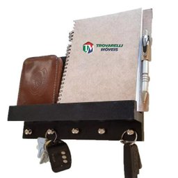 Porta Chaves Em Mdf - Madeirado - 1 Porta Chaves Em Mdf - Madeirado - 1