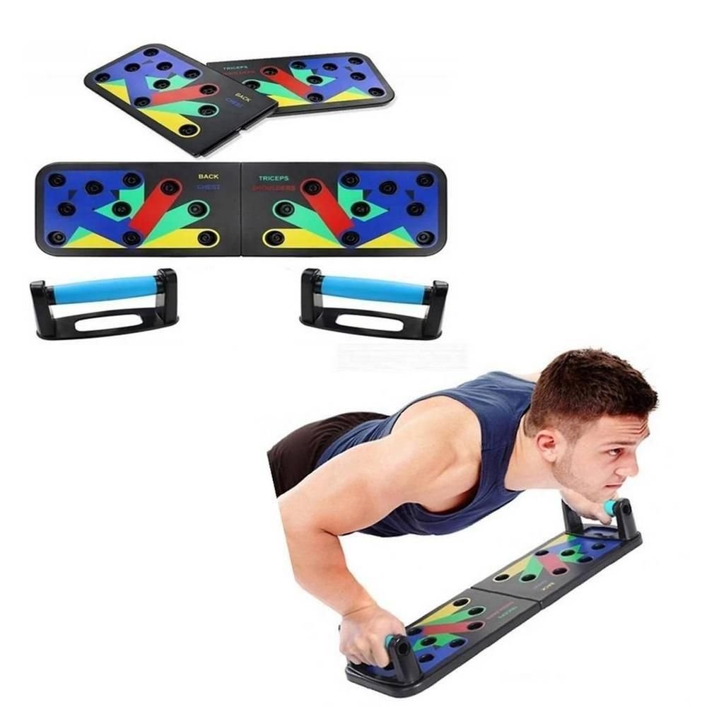 Plataforma de Exercicios Academia em Casa Apoio Pushup Prancha Flexao Ombro Triceps Multifuncional - 4