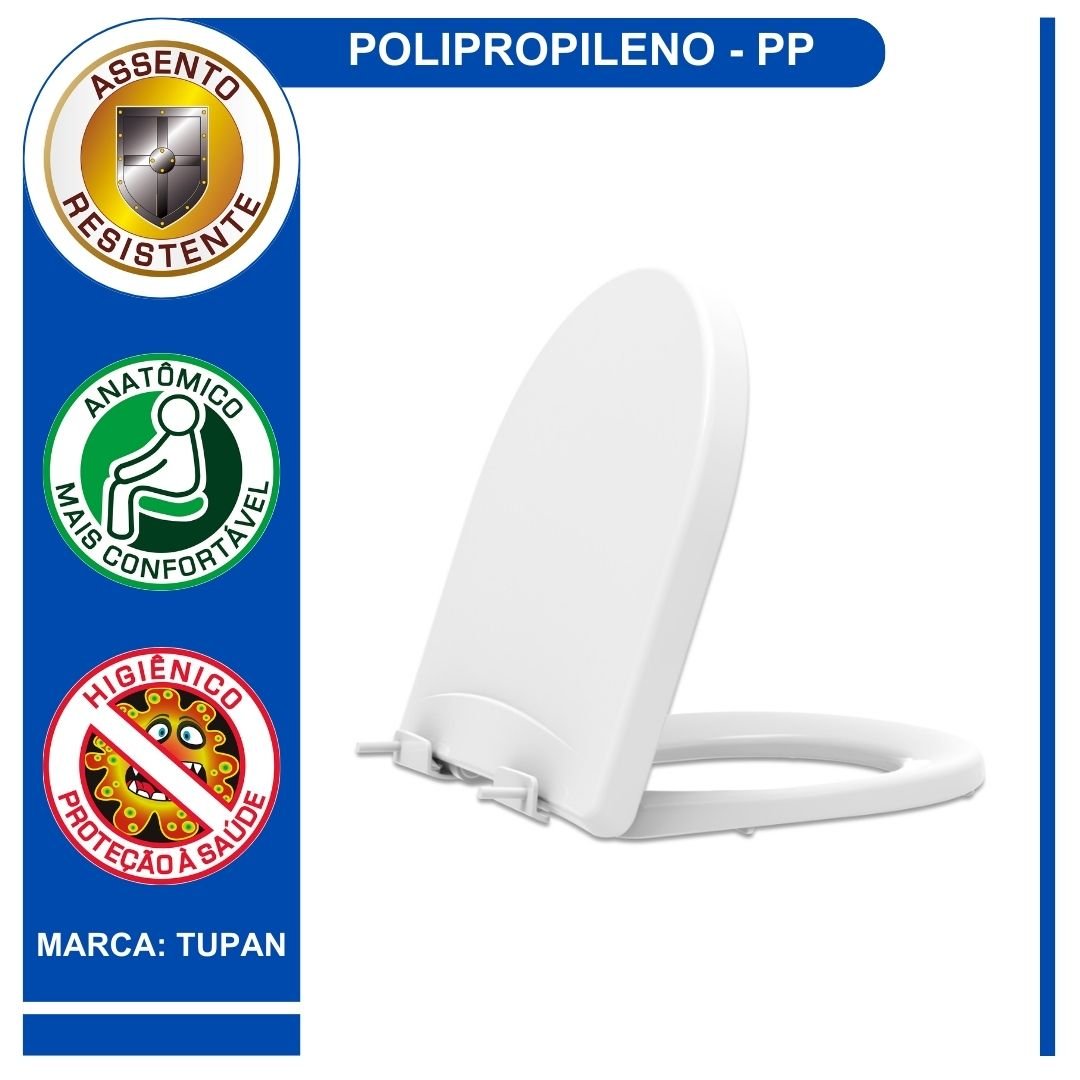 Assento Sanitário Calypso Tampa Vaso Incepa Tupan:branco - 4