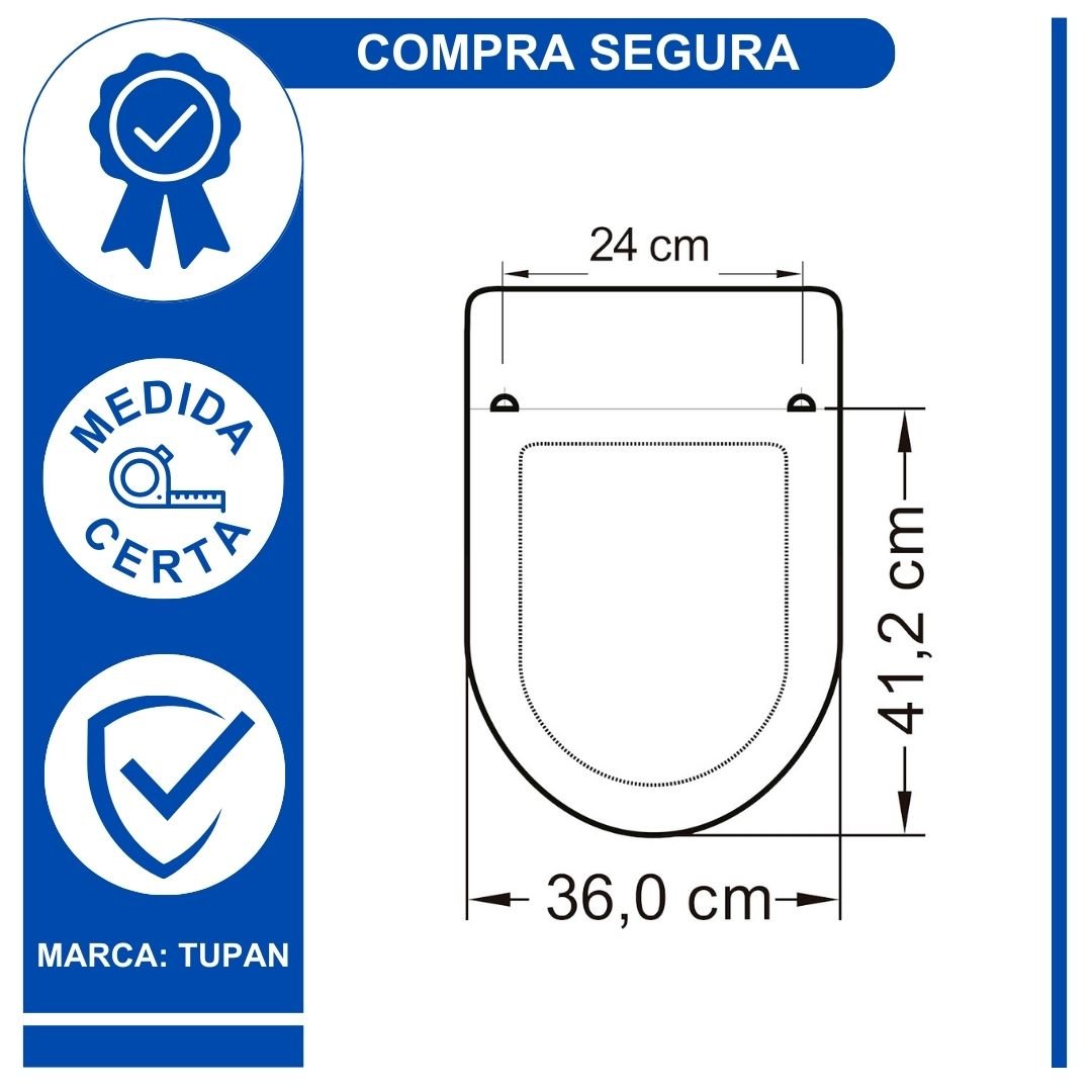 Assento Sanitário Calypso Tampa Vaso Incepa Tupan:branco - 3