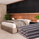 Ver imagem 4 de Painel Ripado/forro Lambri Tabaco 2750 X 455 X 9mm - Caixa com 4 Painéis = 5m2