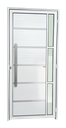 Ver imagem 1 de Porta Alumínio Lambril Miraggio c/Puxador e.Branco 100 Brimak