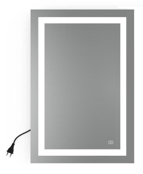 Espelho Iluminado 80cm x 60xm - LED Frio e Tecla Touch