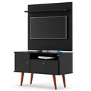 Ver imagem 2 de Rack Com Painel Yan Preto Acetinado - Patrimar Móveis