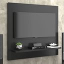 Ver imagem 3 de Rack Com Painel Yan Preto Acetinado - Patrimar Móveis