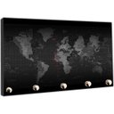 Ver imagem 2 de Porta Chaves Mapas Mundo Países Continentes Organizador T02