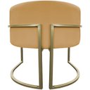 Ver mais imagens de Poltrona Decorativa Recepção Luna Suede Base Ferro Champagne