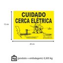 Ver imagem 3 de Placa Cuidado Cerca Elétrica Zebu (10un) 40150