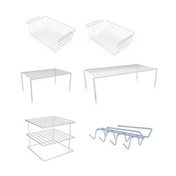 Kit Organizador Dicarlo Essence Aço Carbono 6 Branco Peças - 1