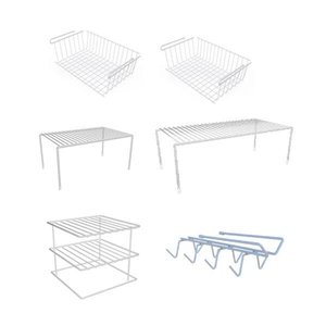 Kit Organizador Dicarlo Essence Aço Carbono 6 Branco Peças