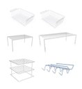 Ver imagem 1 de Kit Organizador Dicarlo Essence Aço Carbono 6 Branco Peças