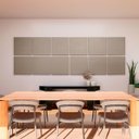 Ver imagem 2 de Painel Acústico Absorvedor Decorativo 60x60 Soft Linho Maestra Acústica:marrom