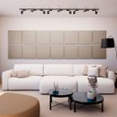 Ver imagem 1 de Painel Acústico Absorvedor Decorativo 60x60 Soft Linho Maestra Acústica:marrom