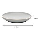 Ver imagem 4 de Prato de Sobremesa Melamina Class Cinza 21,5cm Wolff Servir Entrada Avulso