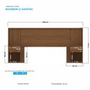 Ver imagem 3 de Cabeceira Casal Bourbon com Gavetas:jatobá