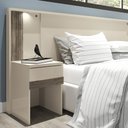 Ver imagem 4 de Cabeceira Casal Bourbon com Gavetas:jatobá