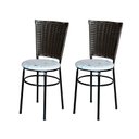 Ver imagem 1 de 2 Cadeiras para Mesa Preta Hawai Marrom Assento Floral:floral Areia