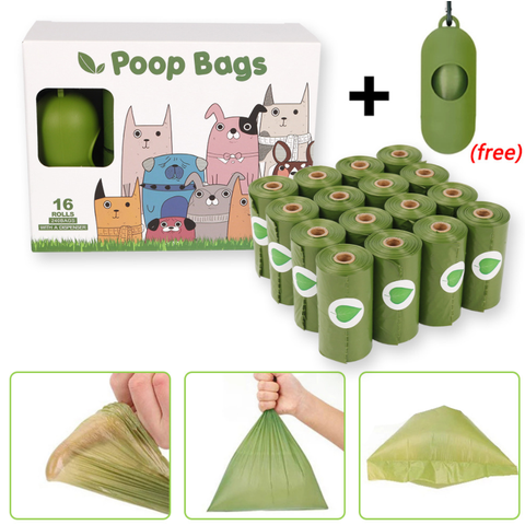 Cata Coco de Cachorro e Gato 16 Refil + Suporte para Sacolas Pets