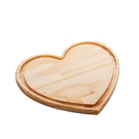 Tábua Madeira Pinus Coração 25X22X2Cm - Woodart