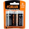 Pilha Alcalina Grande D Blister com 2 Peças Foxlux - 1