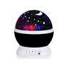 Luminária Abajur Giratorio Projeçao Preto Globo Luz Estrelas - 1