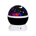 Ver imagem 1 de Luminária Abajur Giratorio Projeçao Preto Globo Luz Estrelas