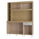 Ver imagem 4 de Cozinha Kit Duda 140 Cm Damasco Ripado Off White- Poquema