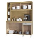 Ver imagem 3 de Cozinha Kit Duda 140 Cm Damasco Ripado Off White- Poquema